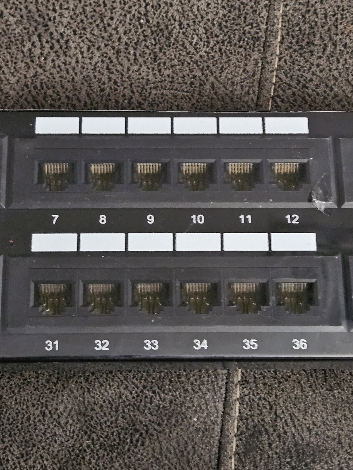 CAT6 48 Port Patch Panel Cat.6 UL Network Ethernet 19" X 3 3/8 (Bent Corner)