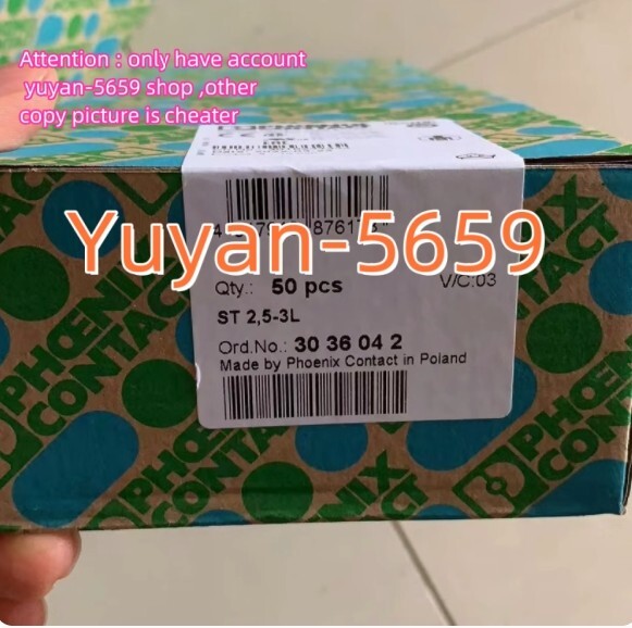 50  PCS/BOX  NEW    ST 2.5-3L  3036042  Wiring  Terminal #B908H  CL