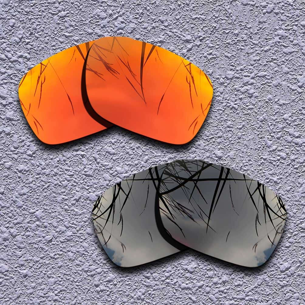 US Fire Red&Black Replacement Lenses For-Oakley Holbrook OO9102 Polarized