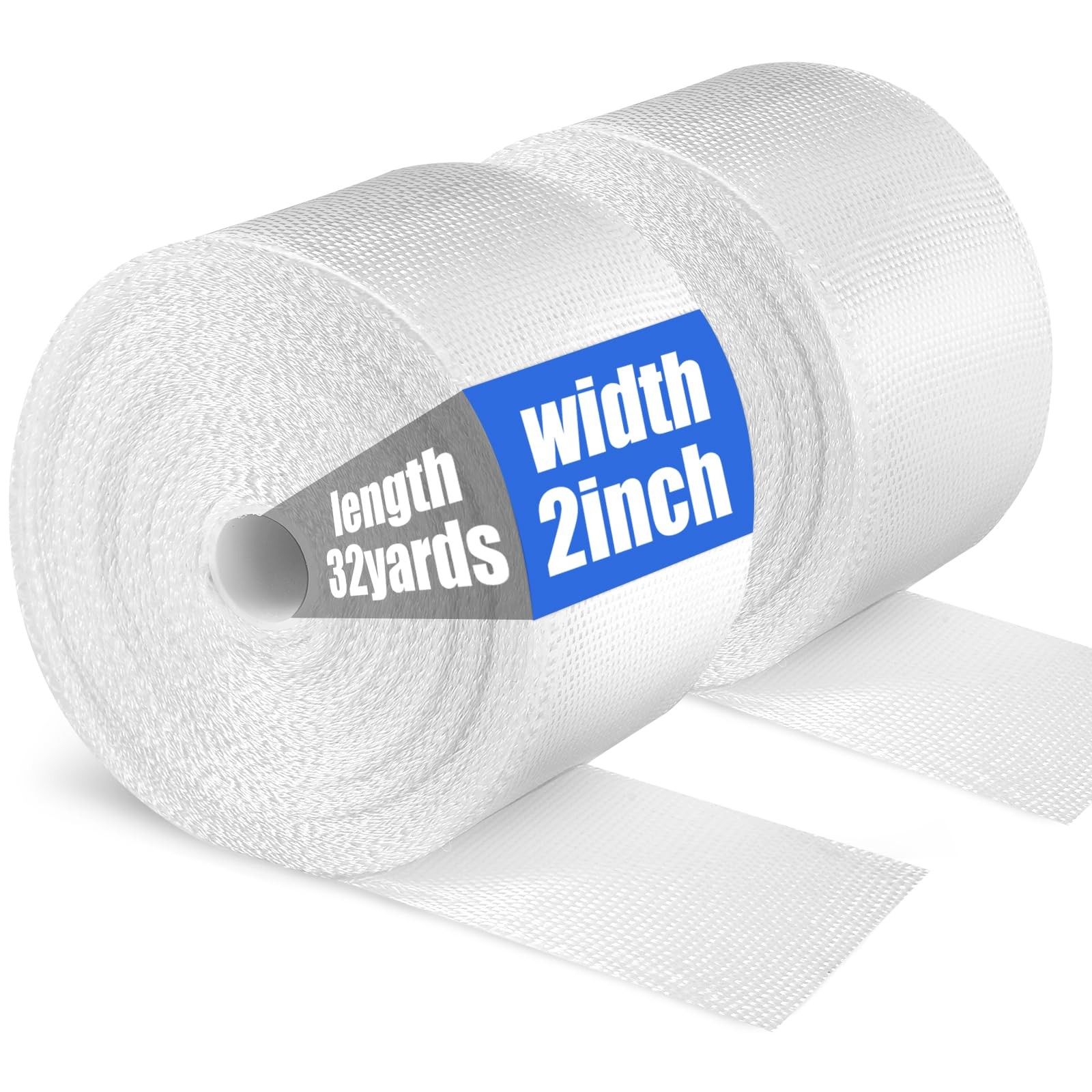 Fiberglass Cloth Tape, 6 oz, 2" Wide by 65.6 yd, Fiberglass Cloth Roll Non Ad...
