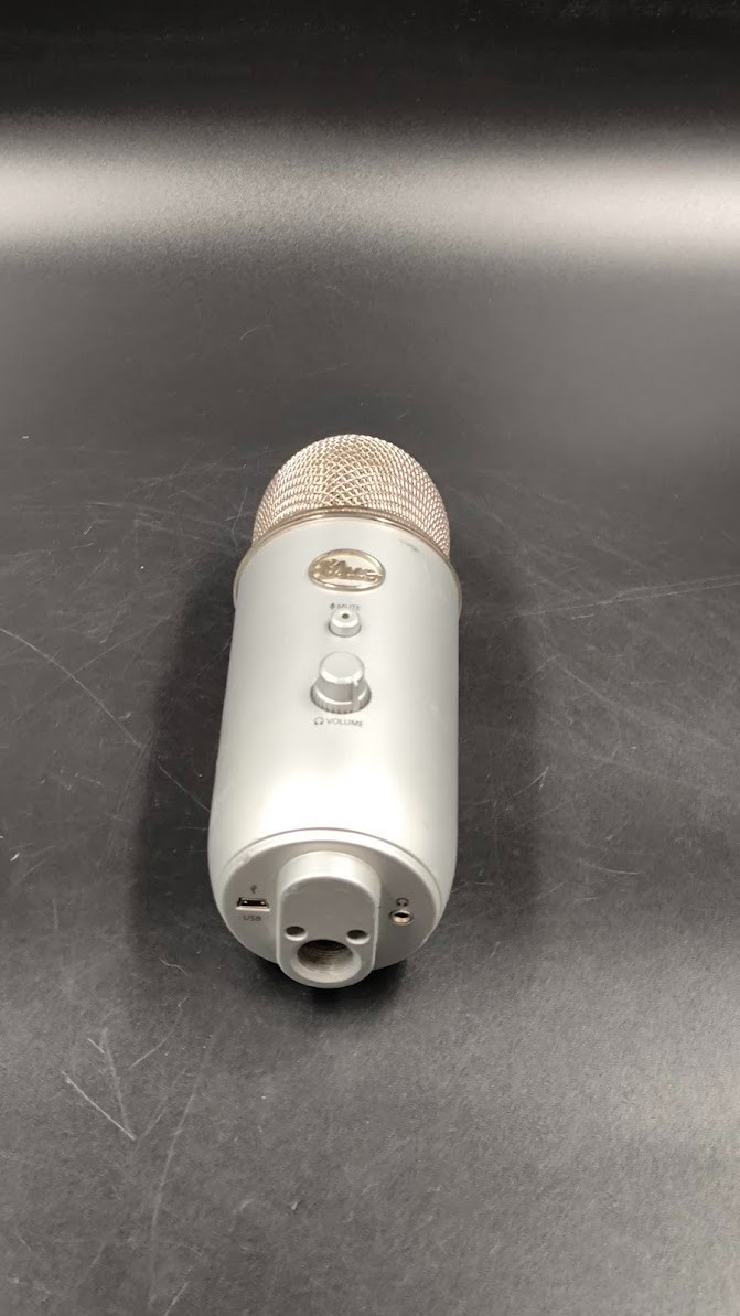 Blue Yeti Microphone Used Working Silver