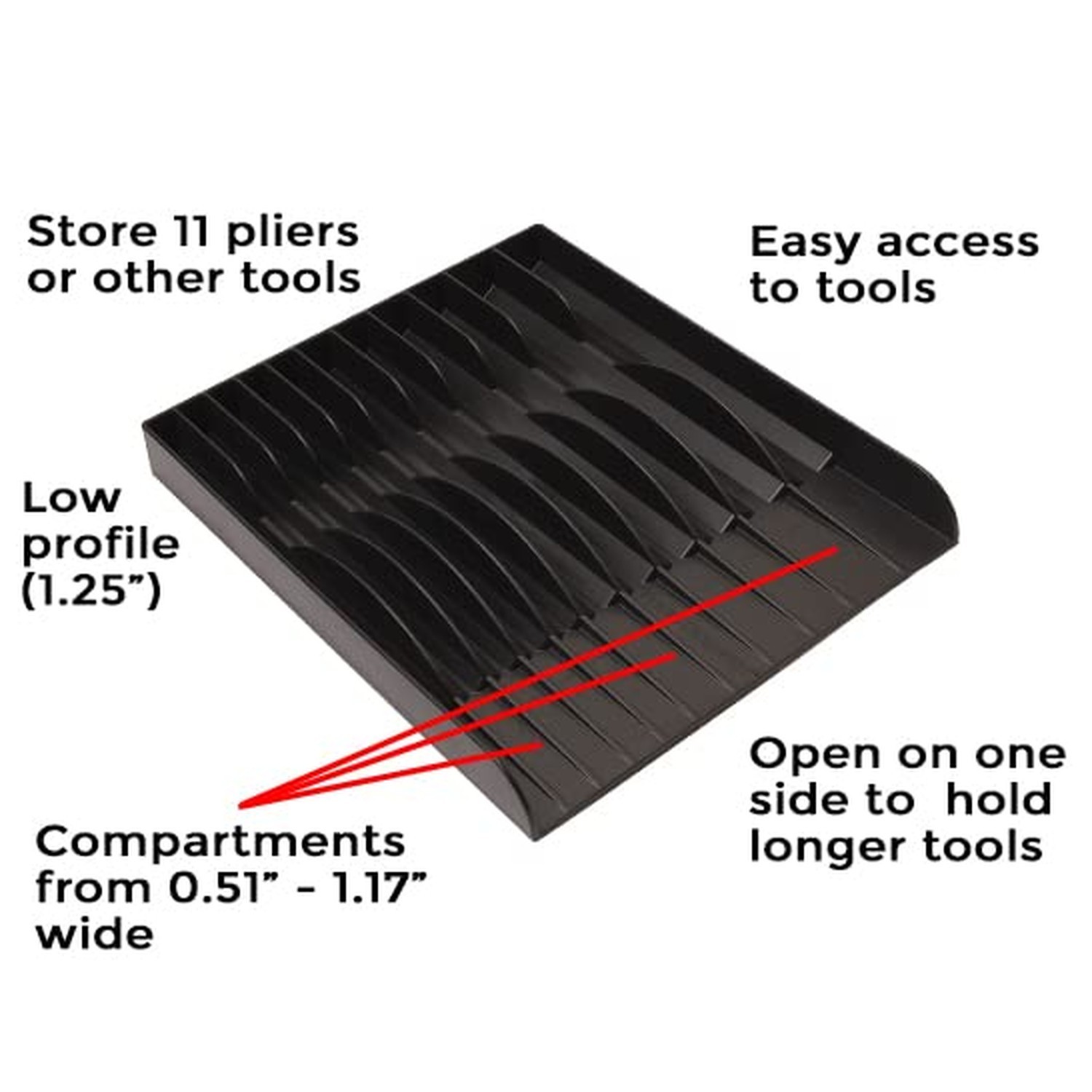 Pliers Organizer – Black