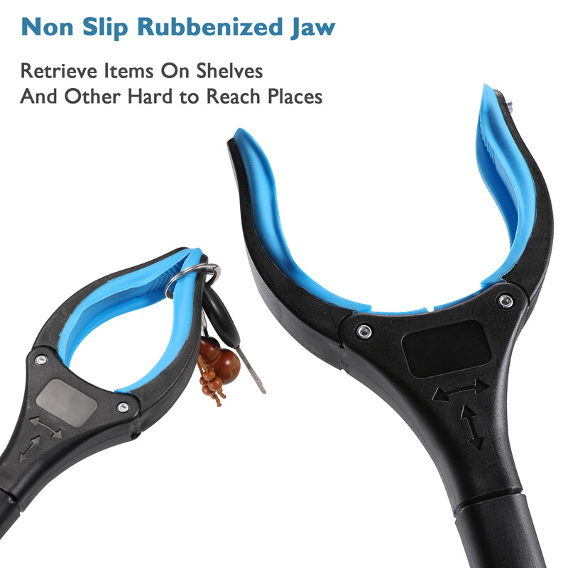 2-PACK Collapsible Garbage Collector Picker Pickup Tool Clamp Extender Grabber