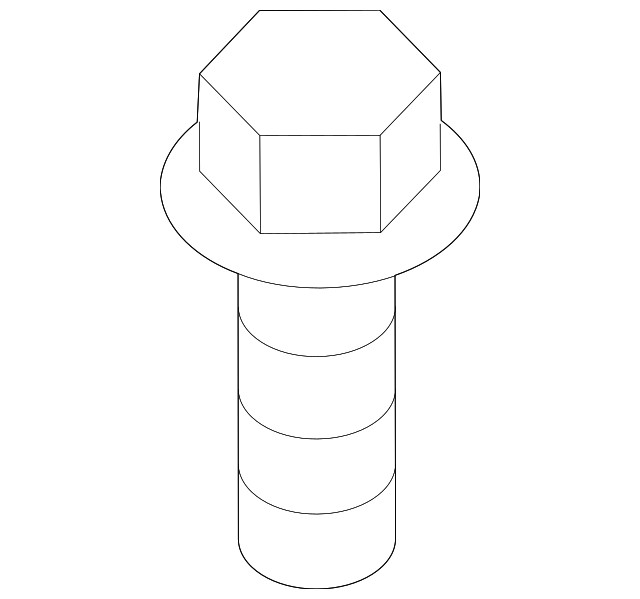 Genuine Mitsubishi Trans Mount Bolt MF911641