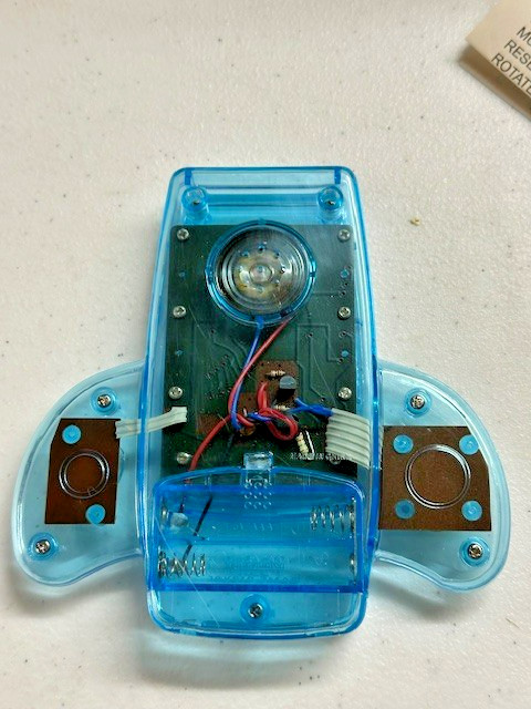 Blue POCKET GAME PLAYER Portable Handheld Electronic Spaceship with 11 Games