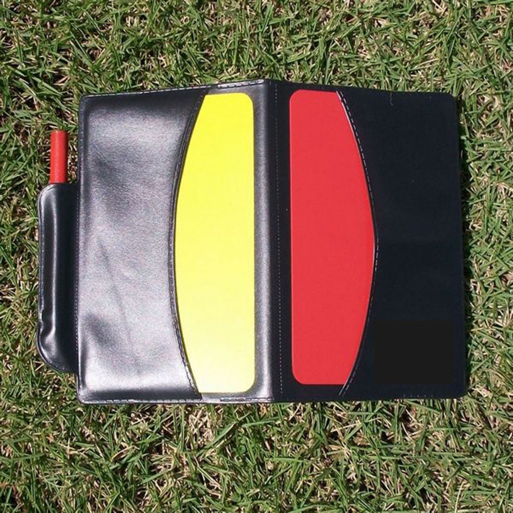 Soccer Whistle Referee Accessories Set Gear Red Yellow Judge Card