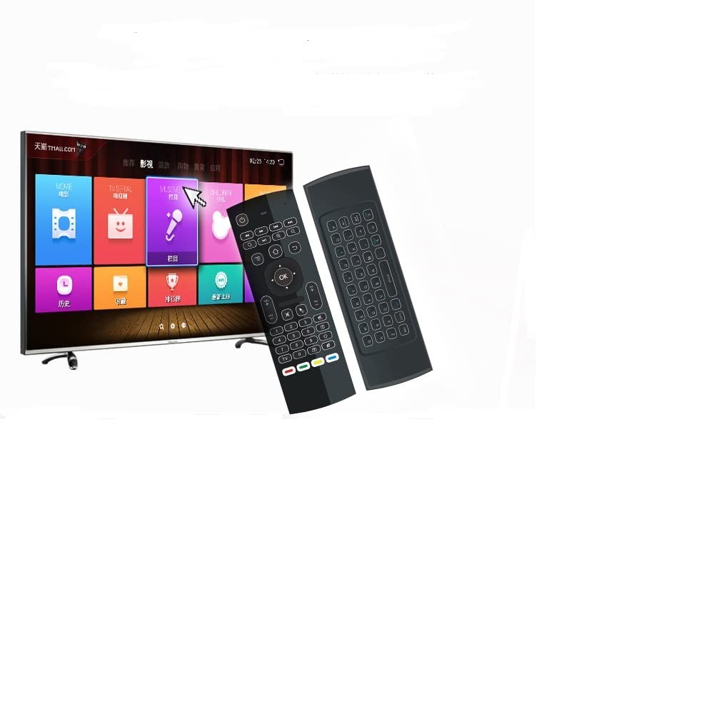 MX3 Pro Mini Keyboard Backlight Fly Remote Mouse,Android TV white led