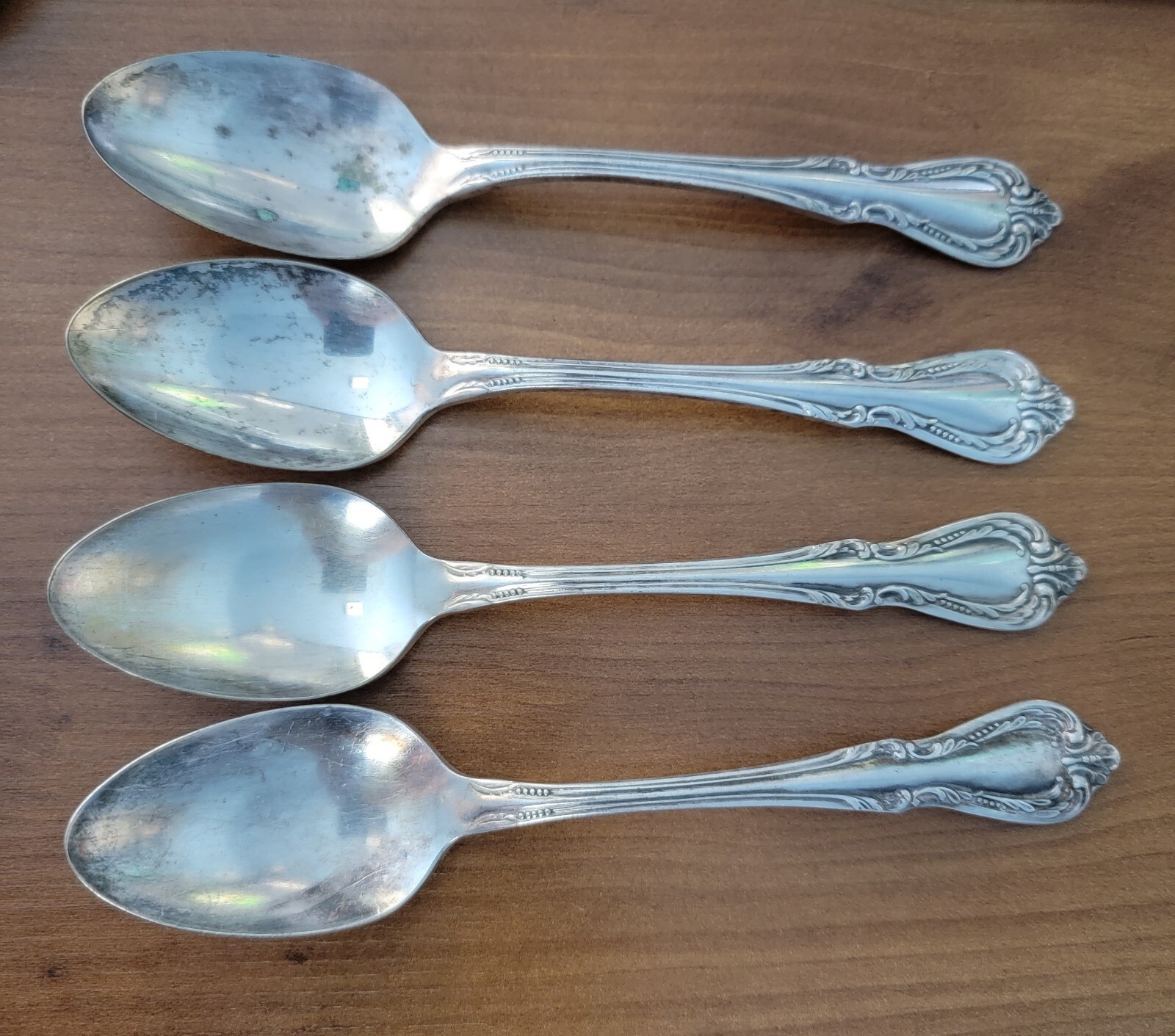 Oneida Wm A Rogers Silver Chalice-Harmony Overlaid Spoons, Forks, Butter Knives