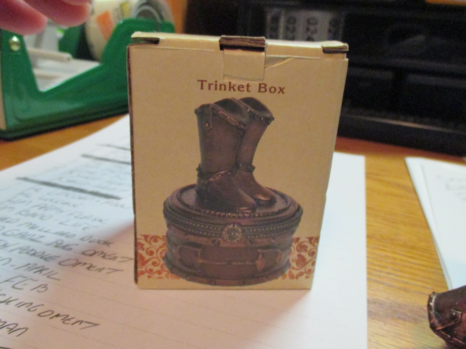 CB COWBOY BOOTS TRINKET BOXES-NIB !!!!!!