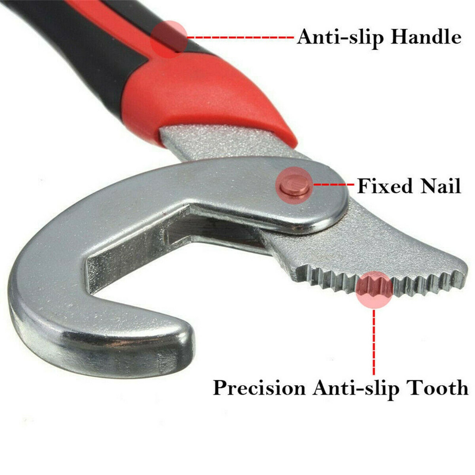 2PC Snap'N Grip 9-32mm Adjustable Wrench Spanner Universal Quick Multi-functIon