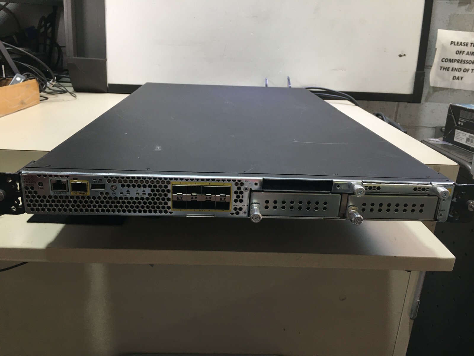CISCO FPR-4115-K9 FIREPOWER SECURITY APPLIANCE 68-6803-02 2*PSU & 6* FANS NO SSD