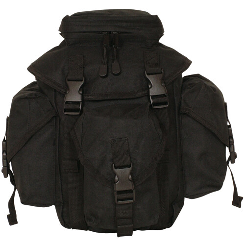 NEW Tactical Military Style Recon Mission 6 Compt MOLLE Butt Pack SWAT BLACK