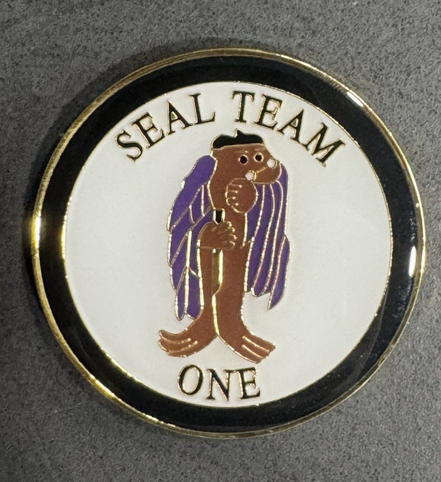 New SEAL TEAM 1 COMMAND CHALLENGE COIN NSW, SOCOM, SEAL, BUD/s