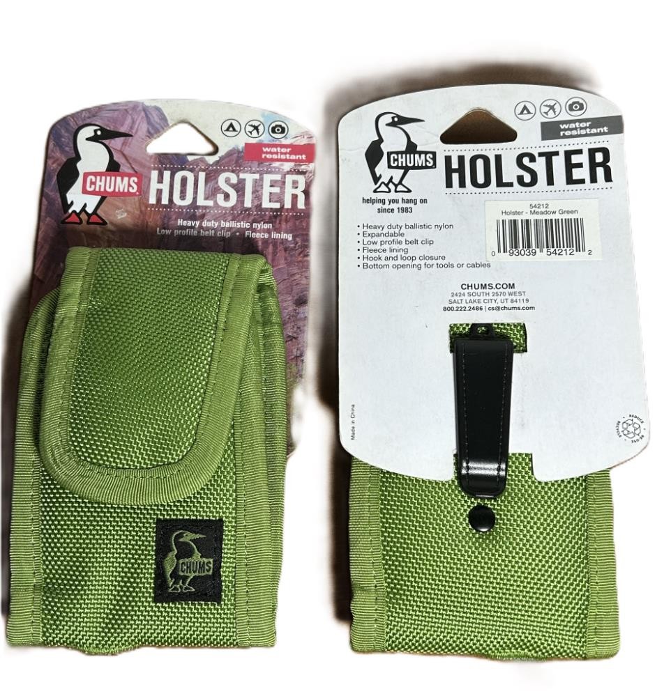 NEW Chum Belt Clip Small Tool  Cables Holster Green Waterproof Ballistic Nylon