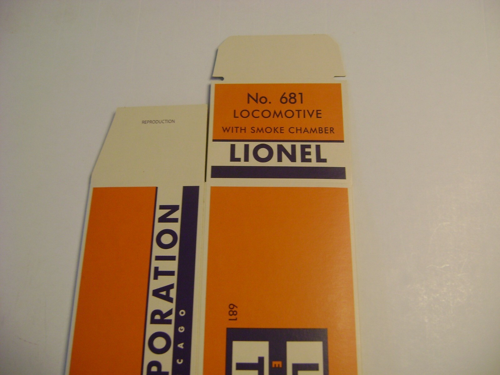Lionel 681 Steam Turbine Licensed Lionel Reproduction Box