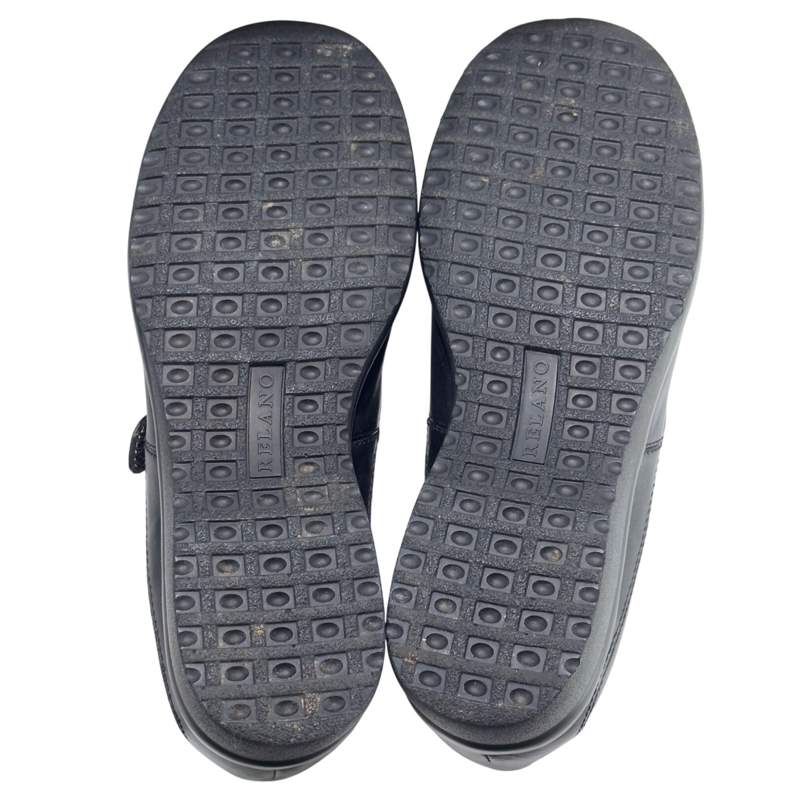 RELANO Black Leather loafer Comfort Shoes Orthopedic Women's Size 8.5M