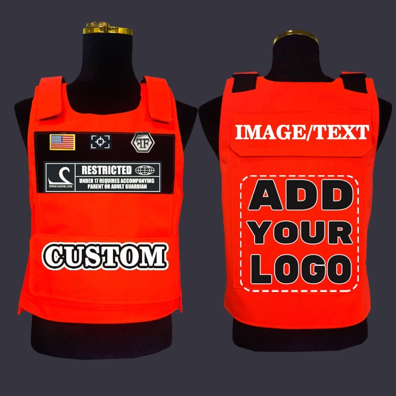 Custom Tactical Vest with Patches, Personalized Vest with Your Logo or Text