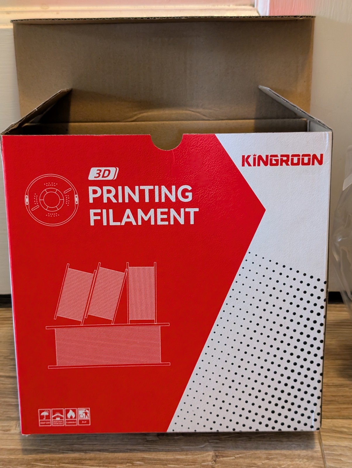 Kingroon 3D Printer Filament, PLA Basic, Variety Pack, 1.75mm, 10 Pack 1kg Rolls