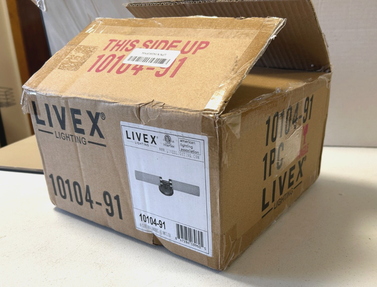 Livex Lighting Model 10104-91 Brushed Nickel ADA Bath Vanity 2 lite New Open Box