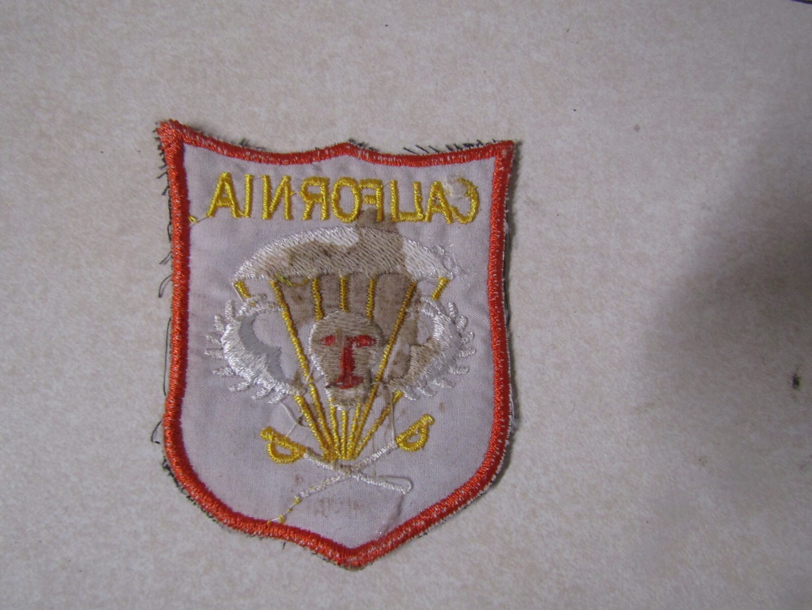 MILITARY PATCH OLD VIETNAM ERA SPECIAL FORCES GROUP RECON TEAM RT CALIFORNIA