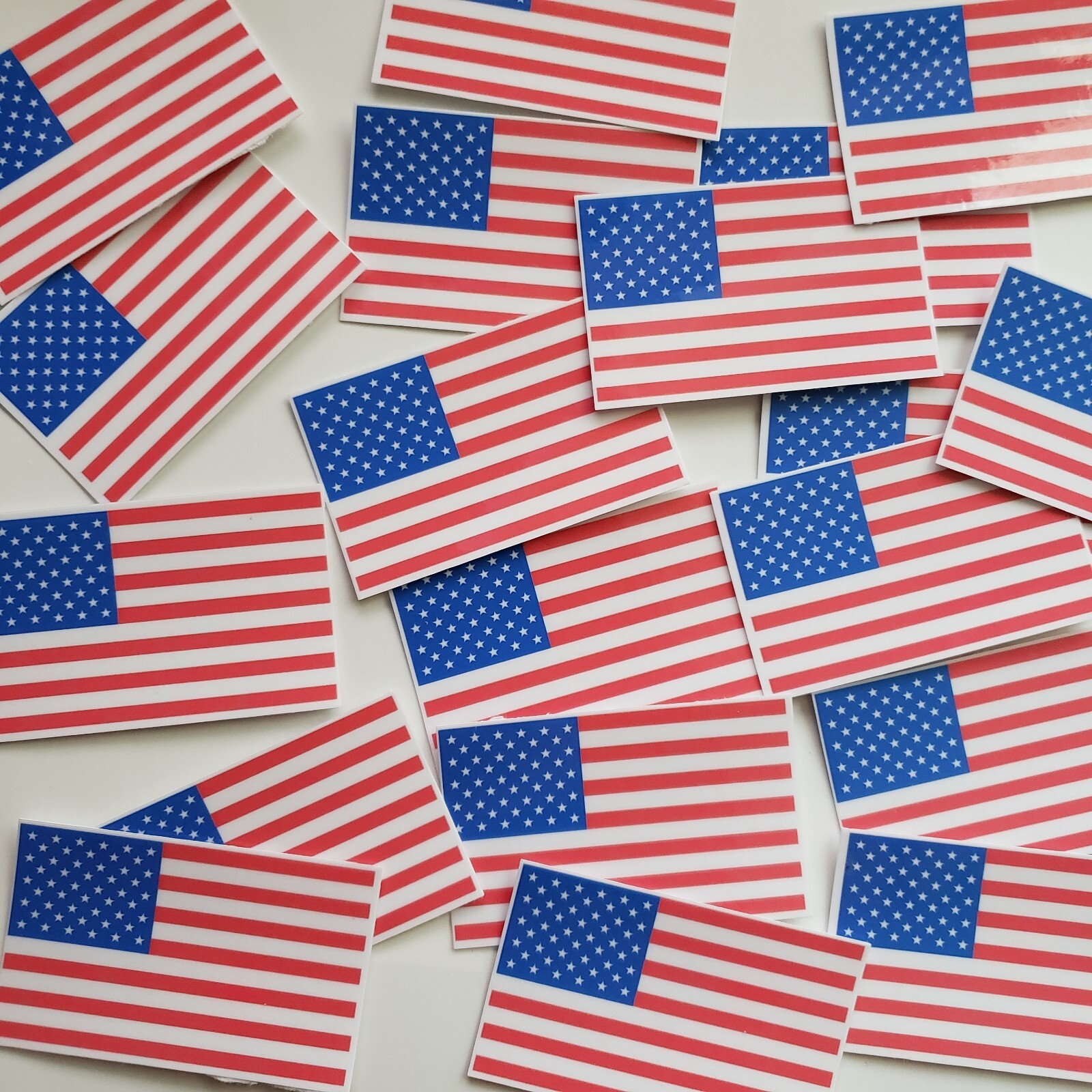 American Flag Sticker Stickers 2" (2-pack, 4-pack, 6-pack, or 12-pack) USA FLAGS