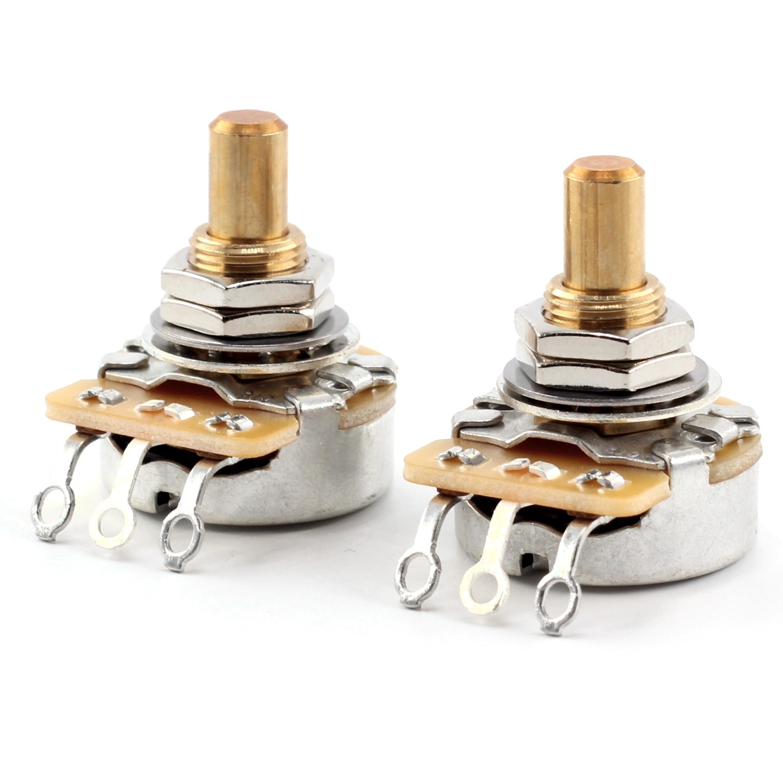 The Art of Tone CTS 500k Potentiometer - Custom Short Solid, Audio Taper (2x)