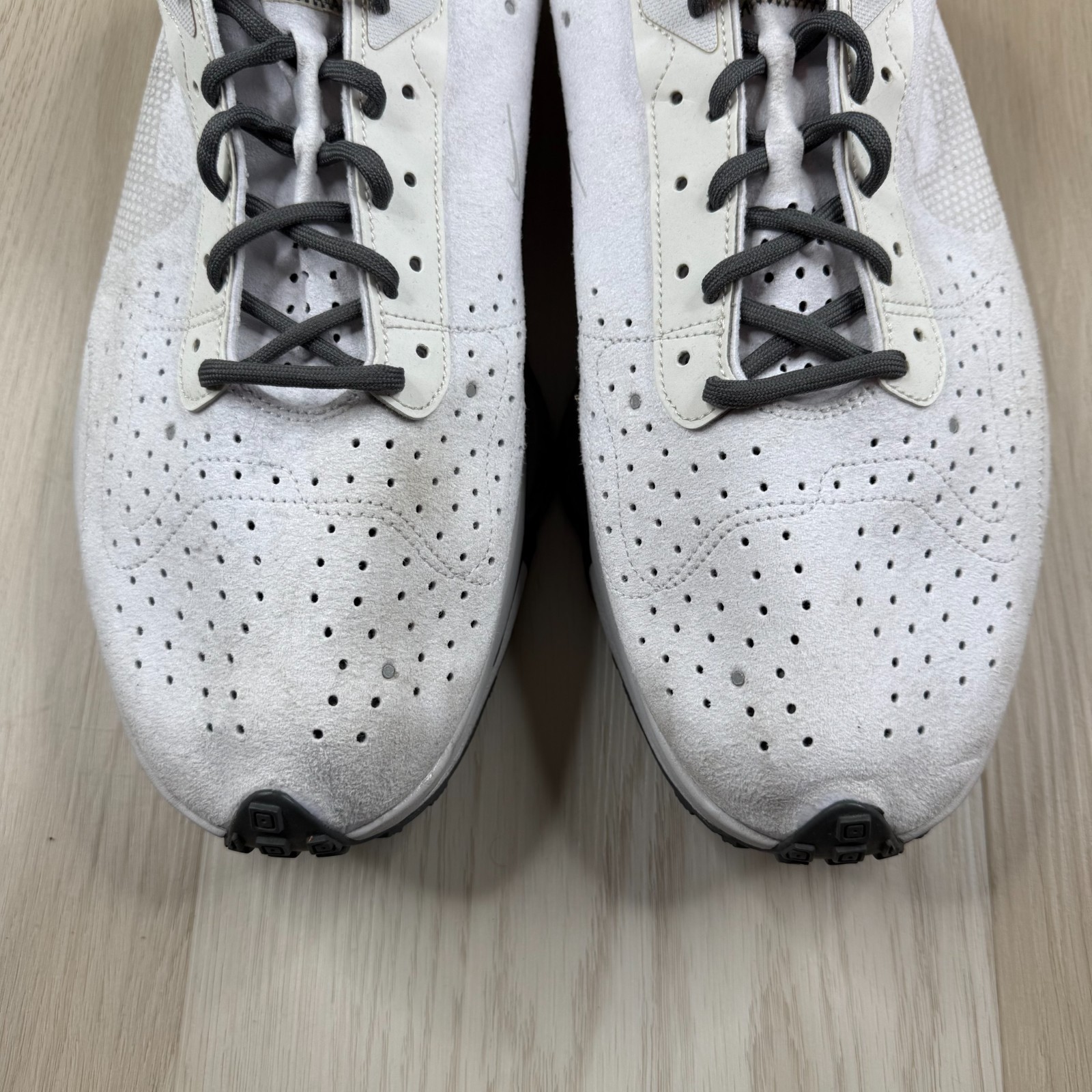 Nike CJ2033-100 Mens Summit White/ Vast Gray Herren Air Zoom-Type Sneakers Sz 15