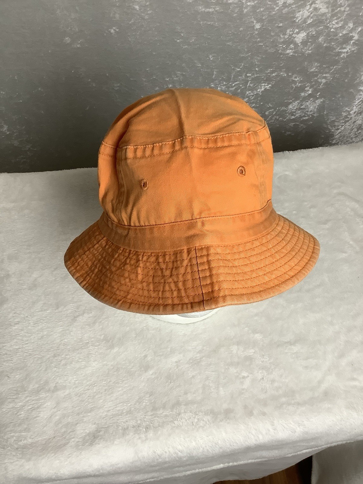 Cameo Sun Hat Cotton Foldable Gardening Hiking Fishing Orange M/L 24” Unisex