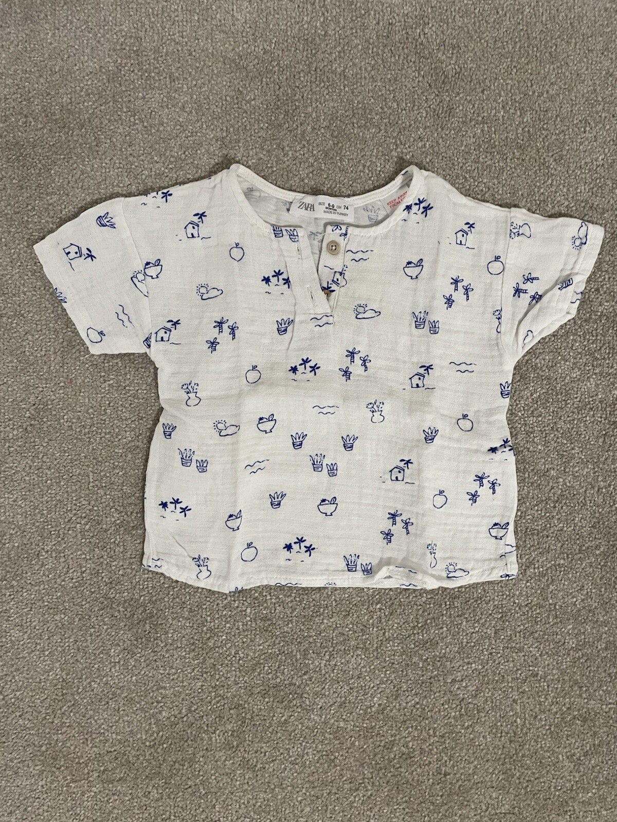 ZARA Baby Beach Top 6-9 Months