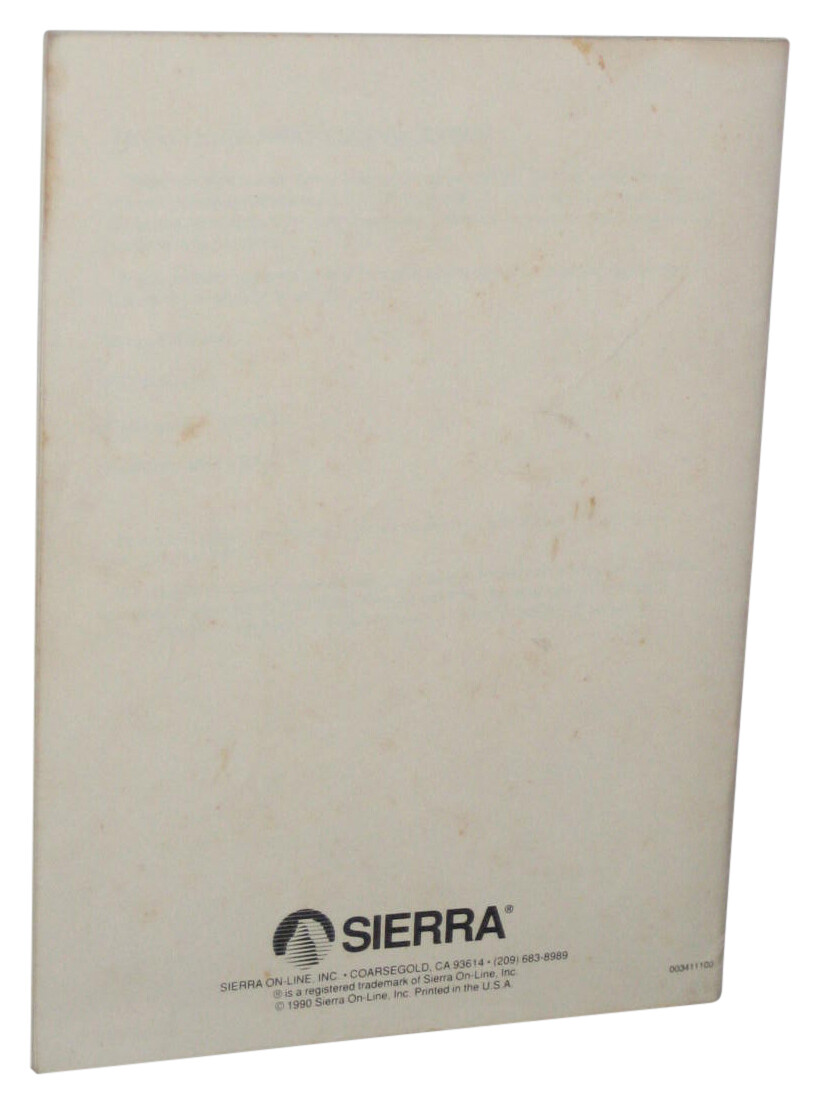 Quest For Glory II Sierra Vintage Instruction Technical Manual Book
