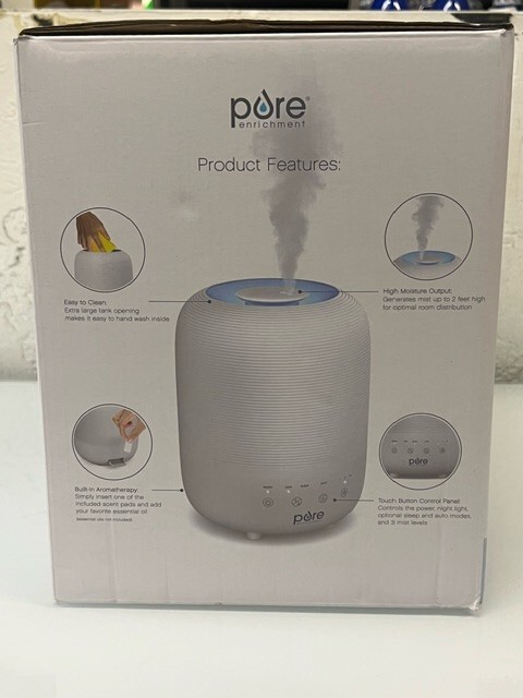 Pure Enrichment Top Fill Humidifier Set Bundle, 2-Pack
