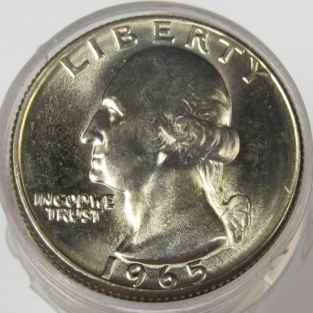 1965 Washington Quarters Original Choice/Gem BU Roll of 40 Uncirculated Coins