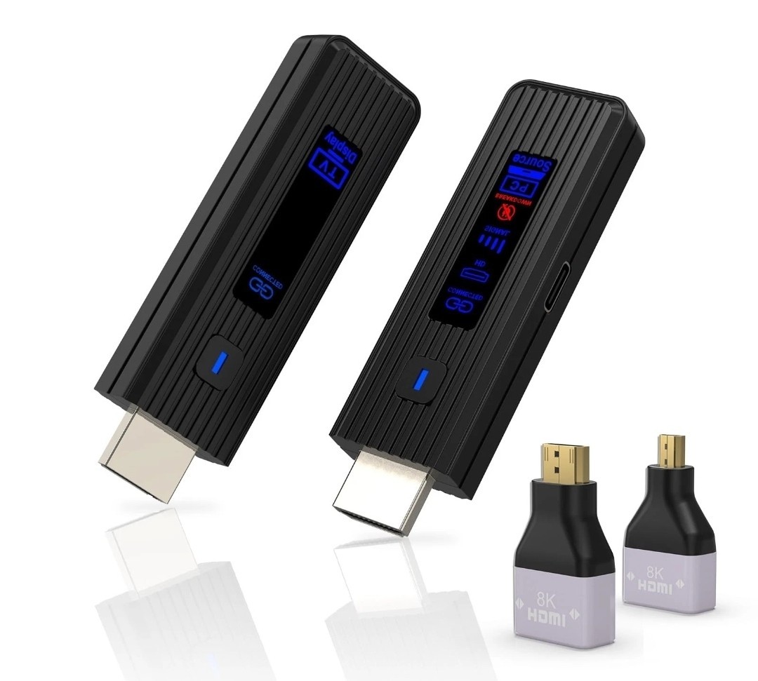 2026 New Wireless HDMI Transmitter and Receiver, 360FT/110M Extender,4K Decod...