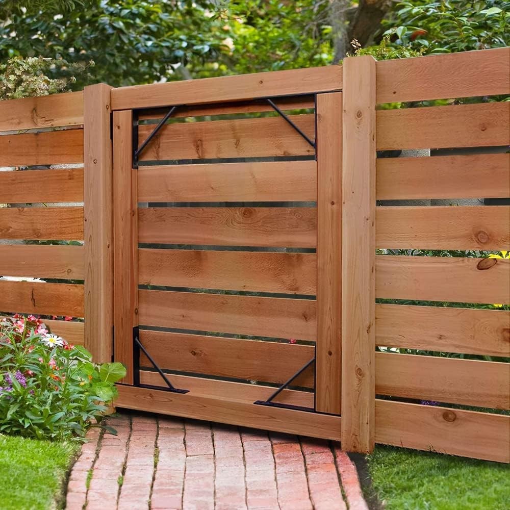 Heavy Duty Fence Gate Kit Gate Hardware No Sag Kit 2x4s Adjustable for Wooden Fe