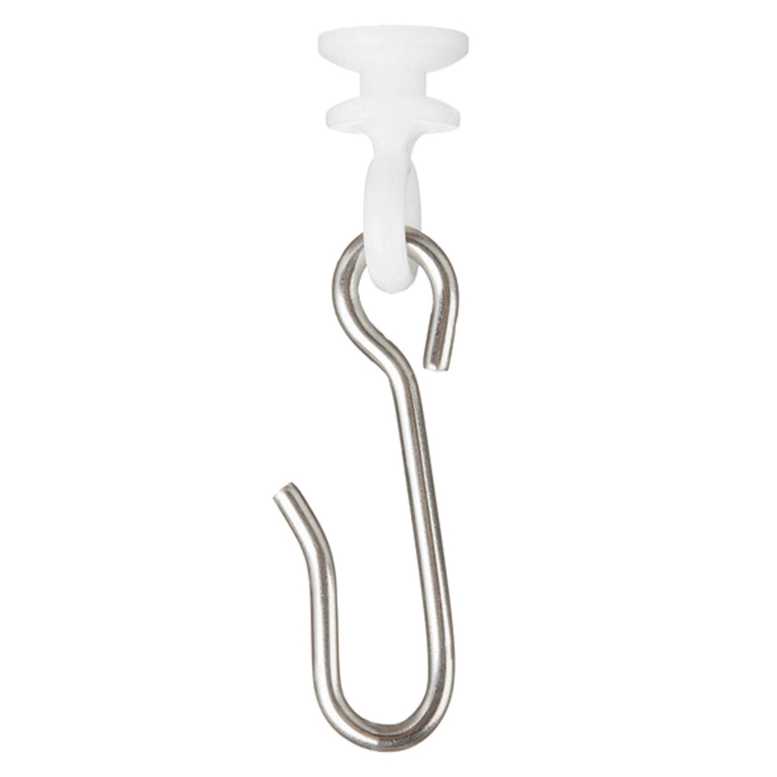 Stainless Steel Button Carrier Hook Compatible With Curtain Tracks Diy Projects