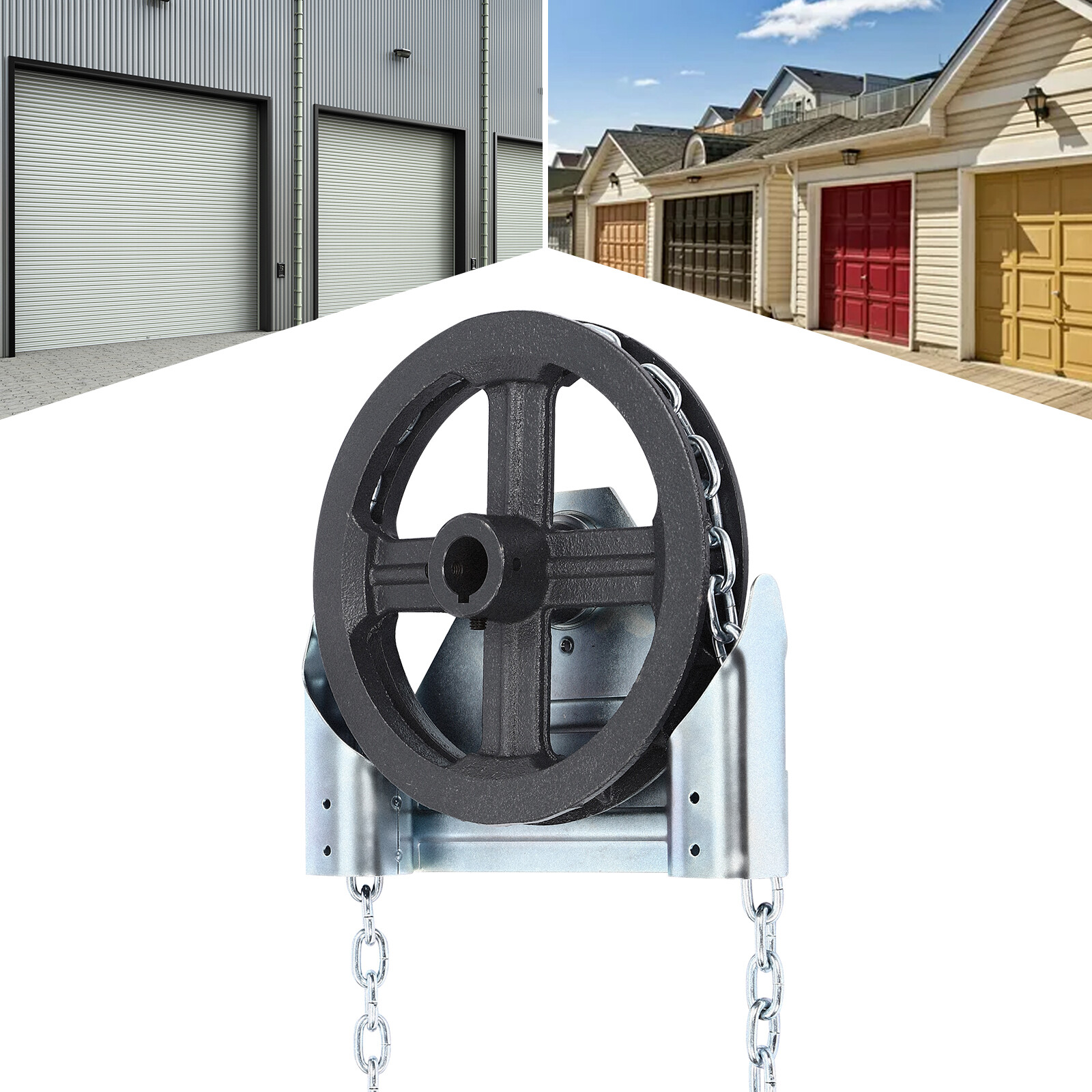 Roll Up Garage Door Jackshaft Chain Hoist For Garage Door Opener Chain Hoist