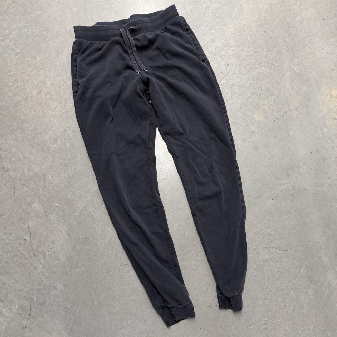 Black Athletic Under Armour Sweatpants Cuffed Bottom Men's Medium