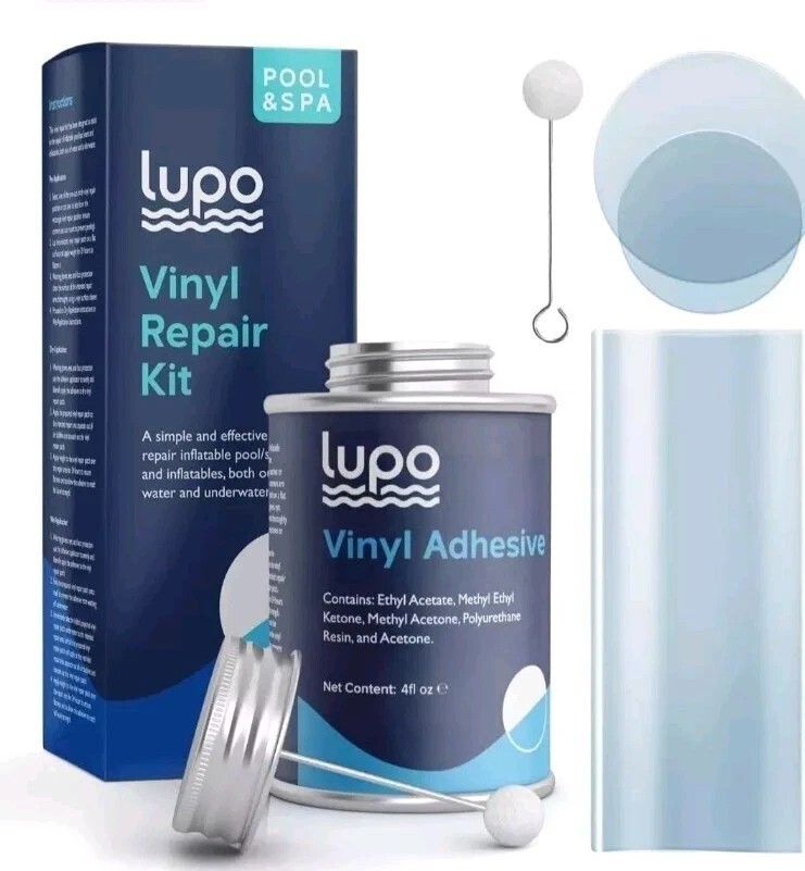 NEW!! Lupo 15 Piece Vinyl Repair Kit Inflatable Pools/Toys/Spa FREE SHIPPING!