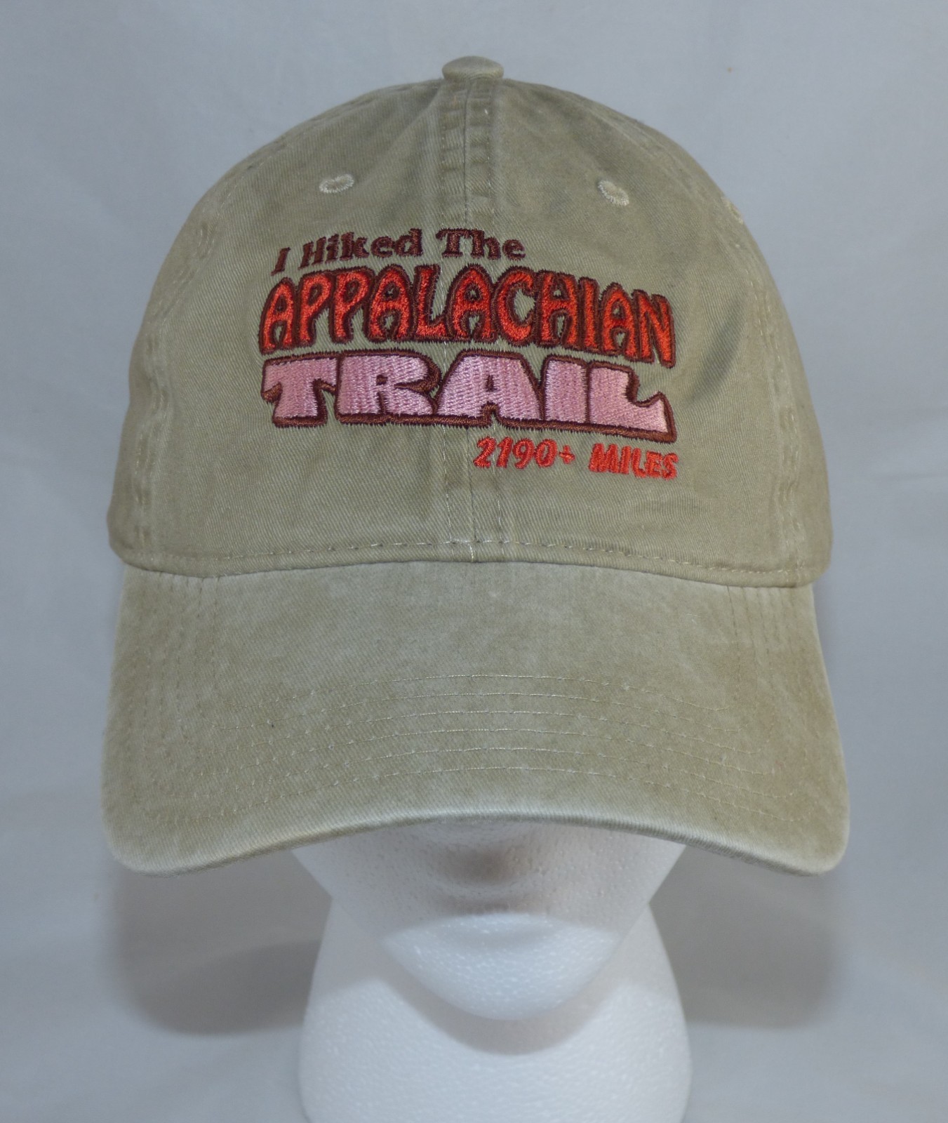 NWT Urban Outfitters I Hiked The Appalachian Trail 2190+ Miles Khaki Hat 18-202