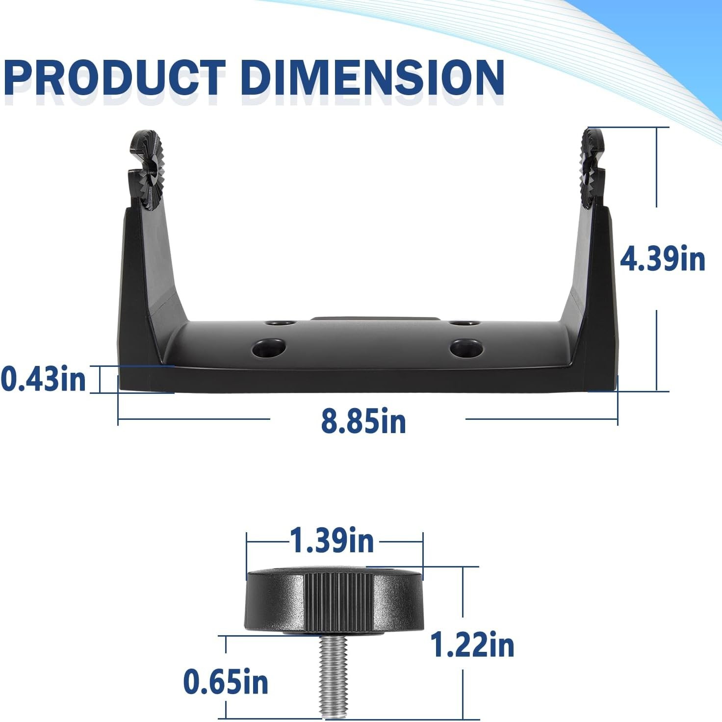 Secure Gimbal Bracket for Lowrance Touchscreen, Durable and Reliable Support