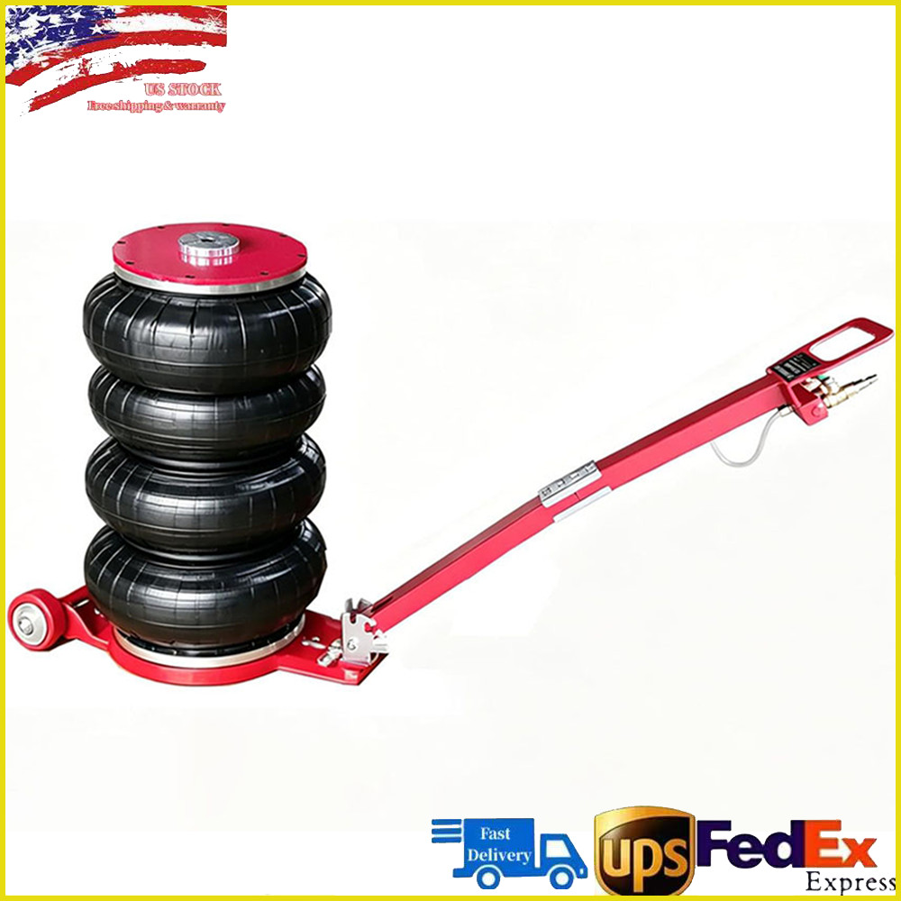 Triple Bag Air Jack 6 Ton/13000 lbs Pneumatic Car Jack w/ Adjustable Long Handle