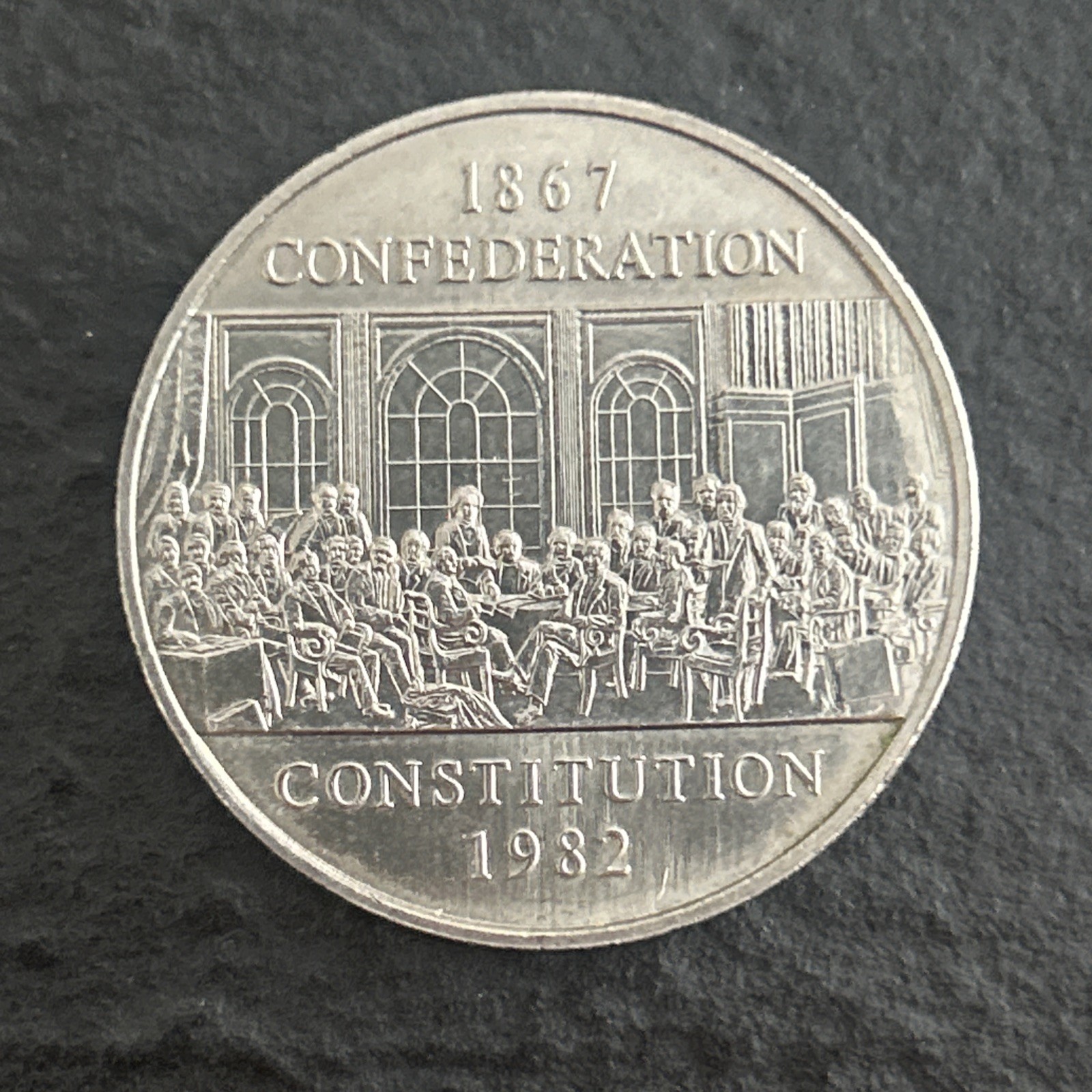 1982 Canada Dollar Commemorating 115th Anniversary of Constitution