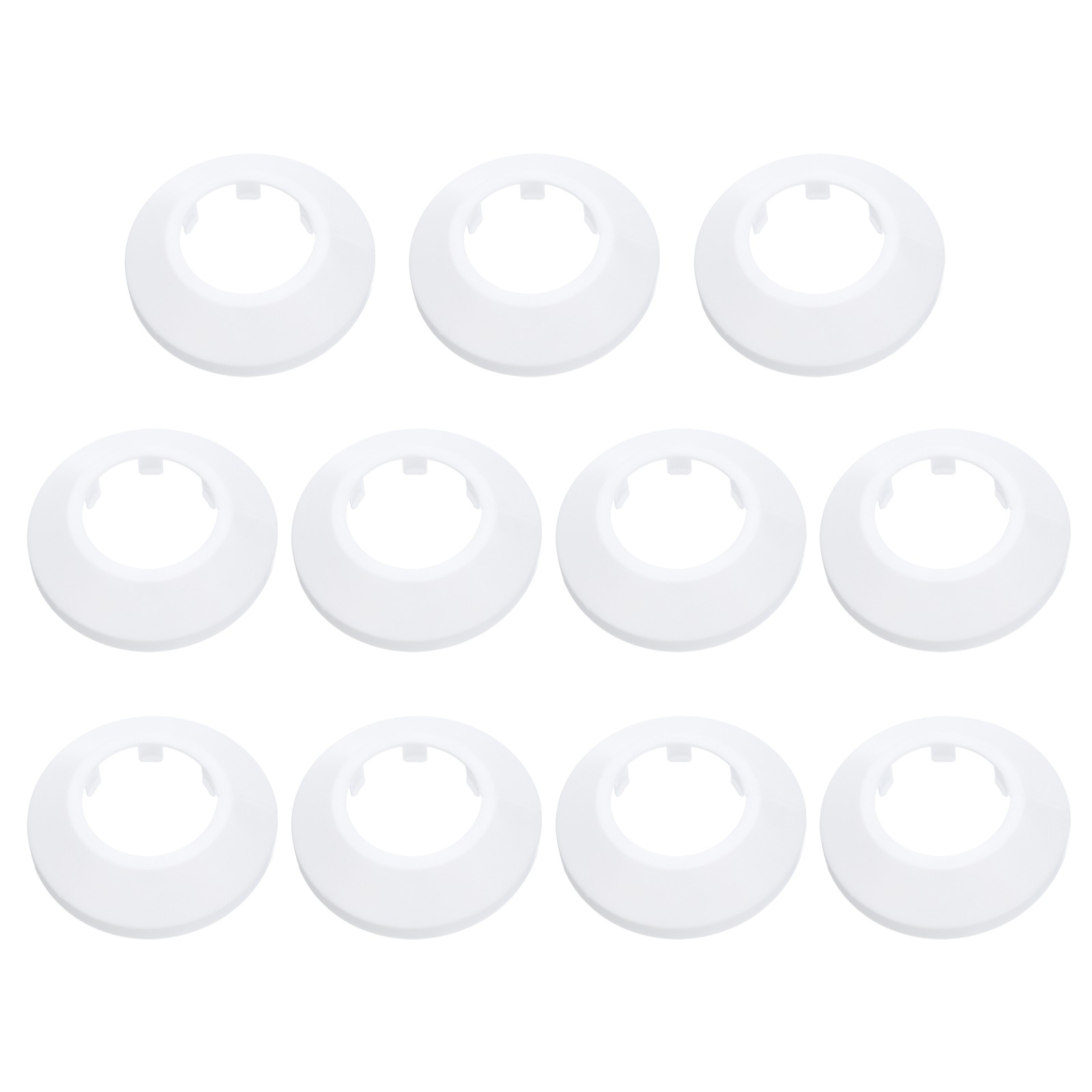 11PCS Flange Pipe Cover Decor for 1.3in/32mm Pipe Cover Decor, White