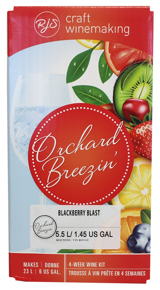 Orchard Breezin' Blackberry Blast Wine Making Ingredient Kit
