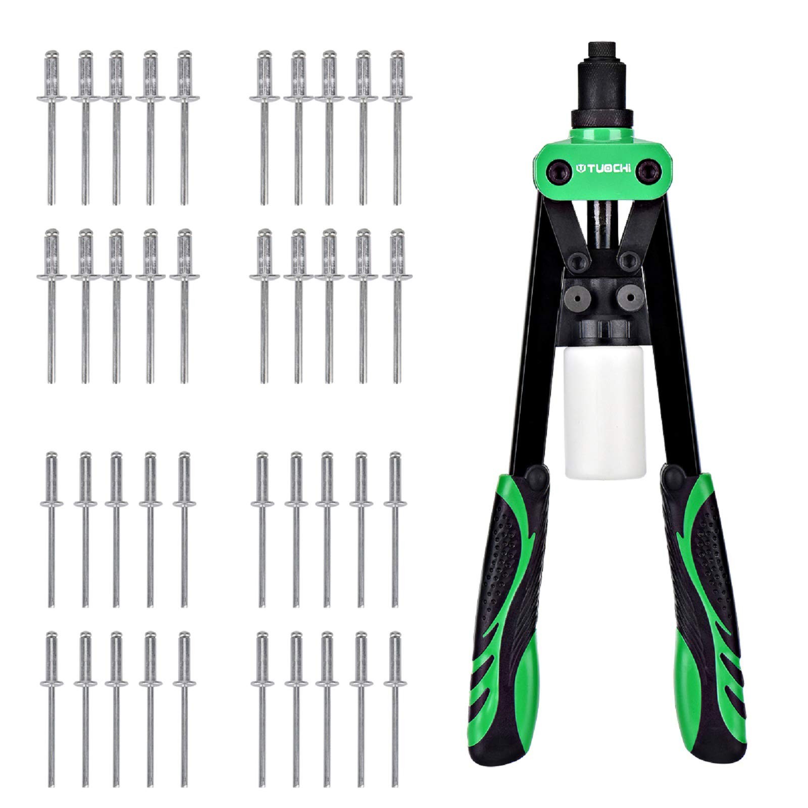 Riveter Riveter Set Blind Riveter Professional Rivet Gun with 40 Rivets in 2...