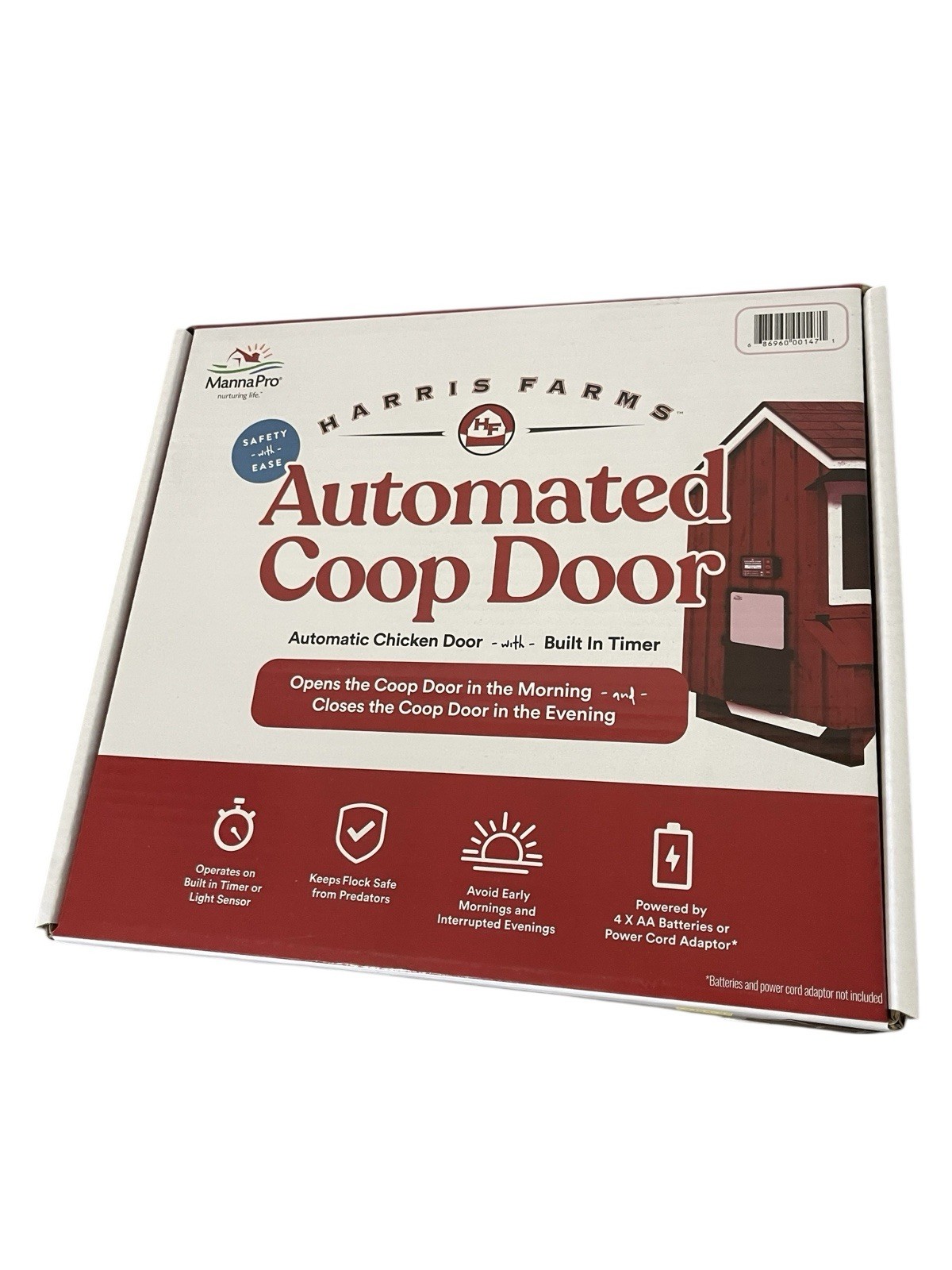 Automatic Chicken Coop Door – Predator Proof, Fits Most Coops Battery Powered