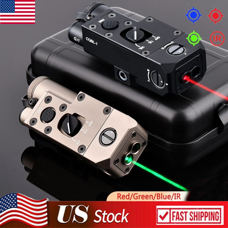 WADSN Metal CQBL 1 PEQ NGAL DBAL IR Green Laser Sight 20mm Guide Rail w/ Switch