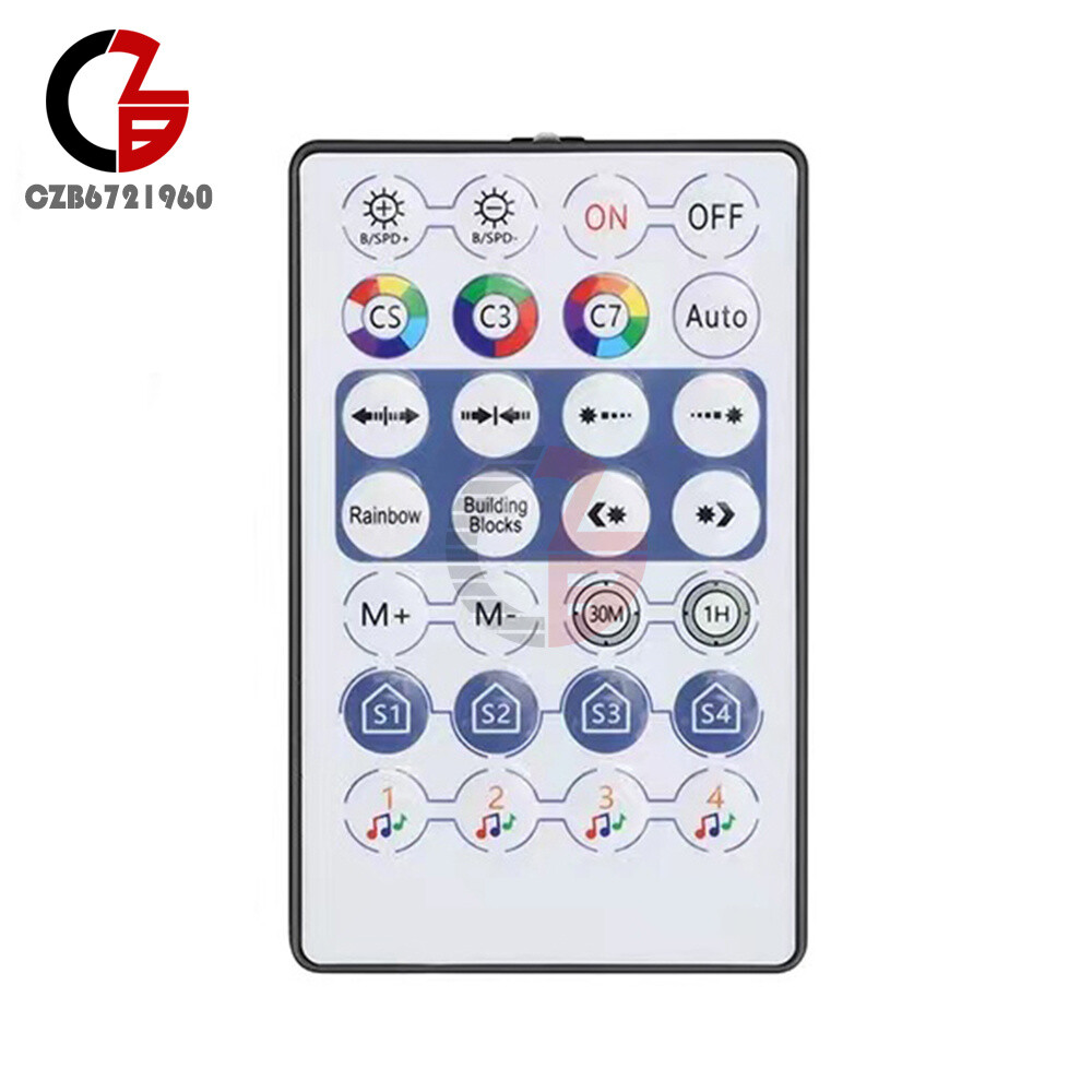 DC5-24V Wireless 28 Keys Bluetooth Music Remote Controller 2811 with USB/DC Port