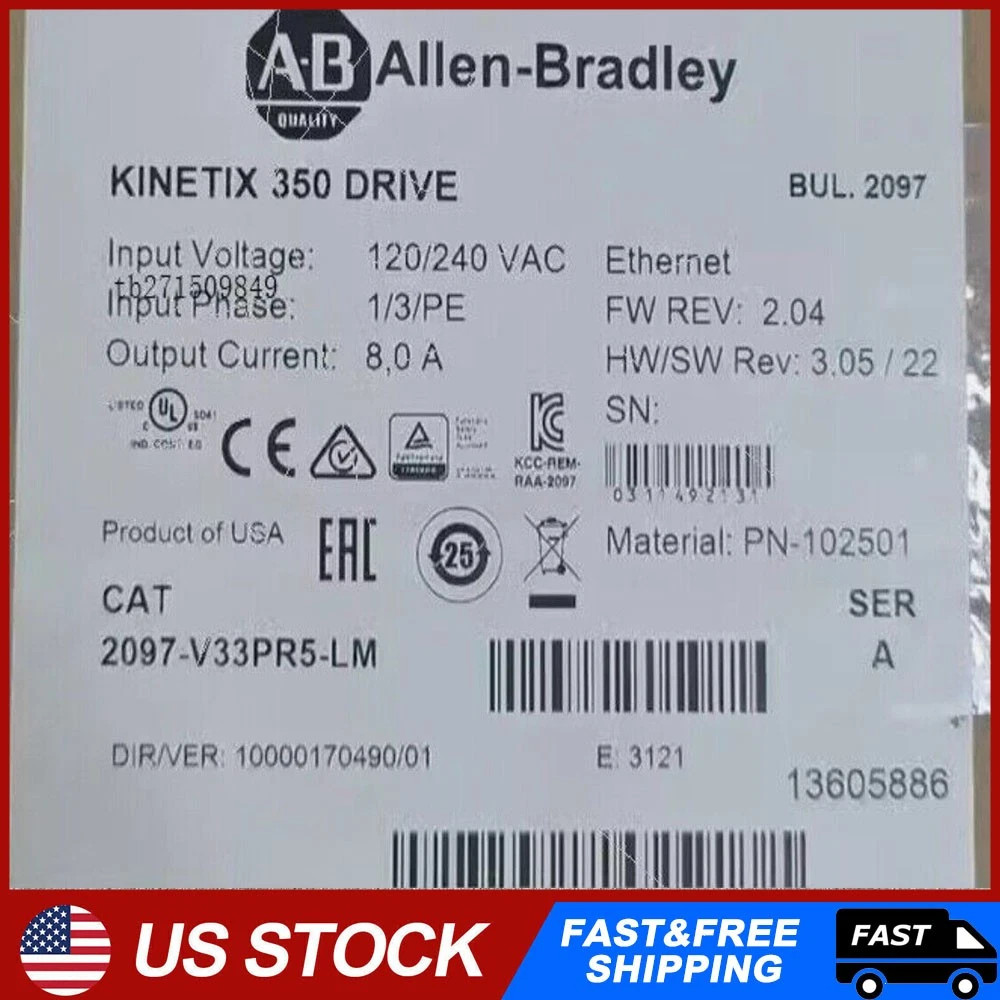 2097-V33PR5 NEW PLC Kinetix 300 Servo Drive Brand New 2097 V33PR5 US