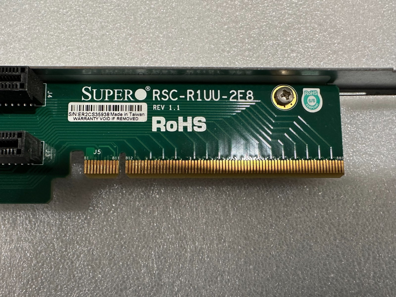 SuperMicro RSC-R1UU-2E8 1U riser card PCI-E With Bracket